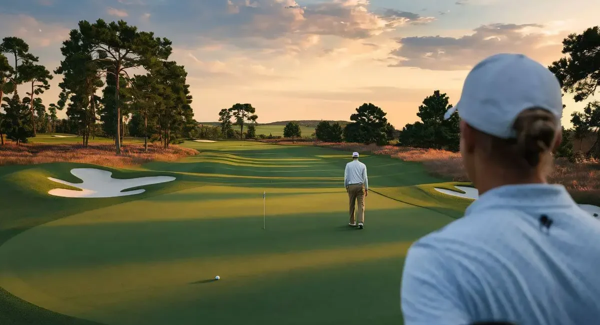 golfer playing golf on the golf courses