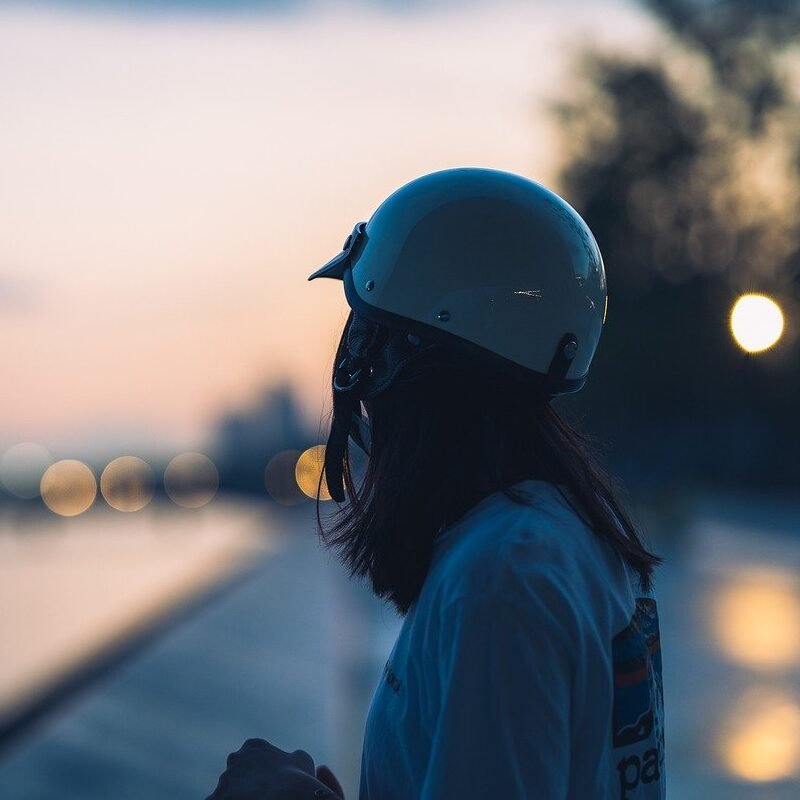 early morning, sunrise, woman