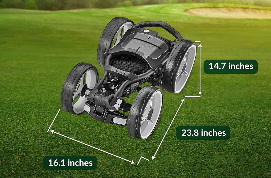 CaddyTek Explorer V8 - SuperLite 4 Wheel Golf Push Cart, Explorer Version 8