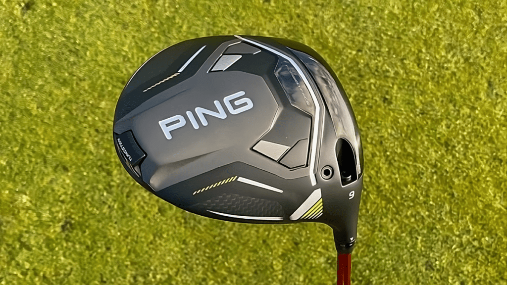 Ping G430 driver displayed, highlighting its innovative features and aerodynamic shape for enhanced golfing experience.