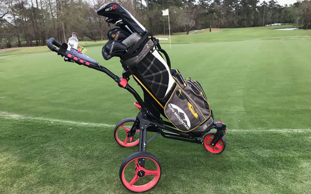 Caddymatic 360˚ Swivelease 3-Wheel Push Cart